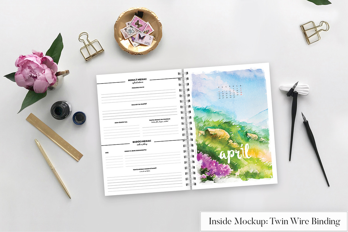 Calligraphy Planner Mockup (16 in 1), a Books & Magazine Mockup by Europe.graphics (Photo 5 of 7)