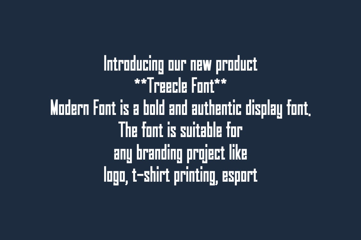 Treecle - Font, a Sans Serif Font by artchiles_design (Photo 3 of 5)