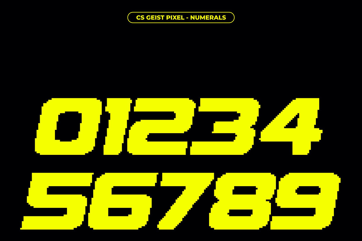 CS Geist Pixel, a Sans Serif Font by Craft Supply Co. (Photo 3 of 8)