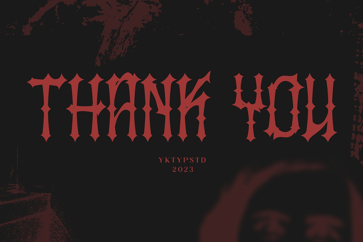 Kruesm, a Blackletter Font by Yktypstd (Photo 5 of 5)