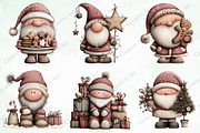Watercolor Christmas Santa Clipart, an Illustration by Creative Art (Thumbnail 6 of 9)