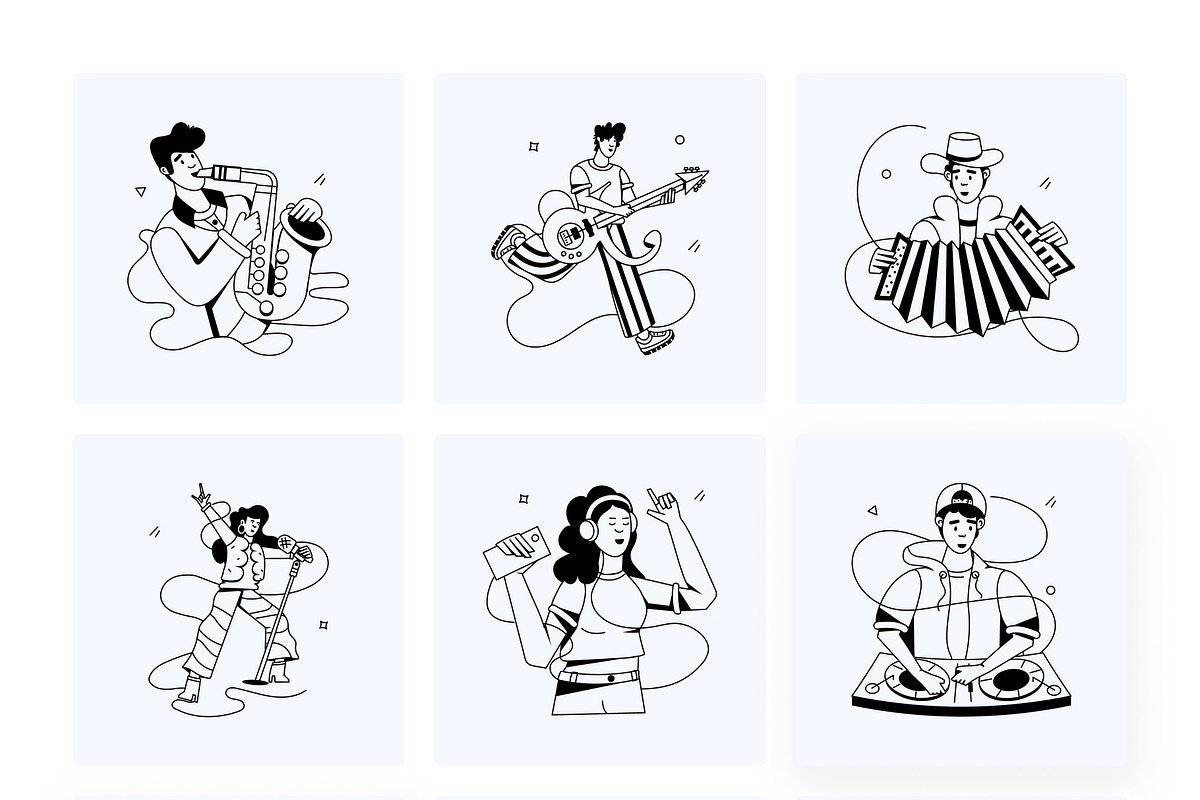 Animated Rock Band Icons, a Duotone Icon by Vectors Market (Photo 9 of 12)