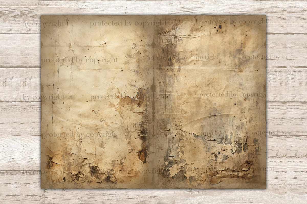 Distressed Junk Journal Pages, a Texture Illustration by GlamArtZhanna (Photo 5 of 10)