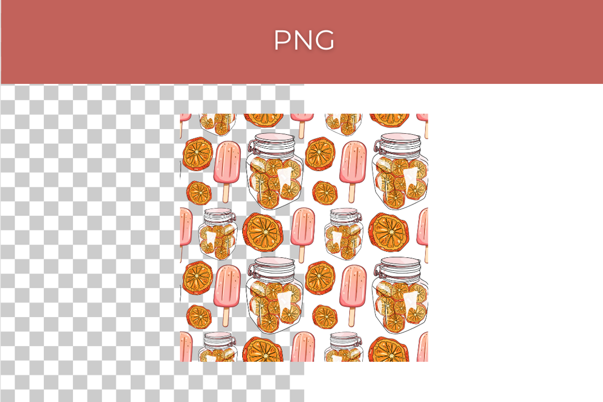 Sweet Summer Treats Patterns, a Graphic by InkyQueenArt (Photo 3 of 4)