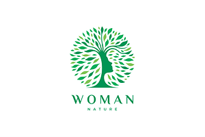 Woman Tree Nature Logo Template, a Branding & Logo Template by yopie