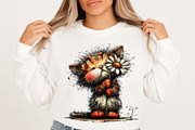 Valentines Whimsical Cats Clipart, an Illustration by designcity5 (Thumbnail 5 of 5)