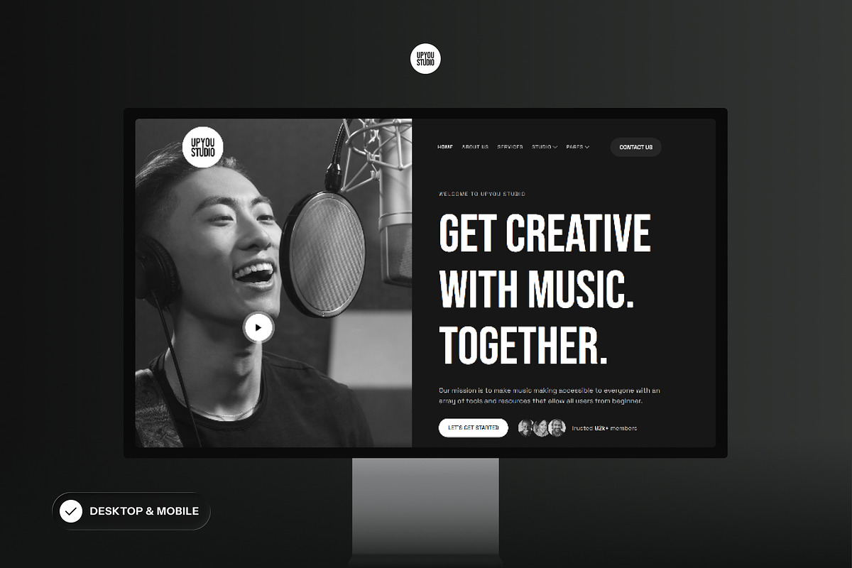 Recording & Music Studio Elementor, a WordPress Template by SLAB! Design (Photo 3 of 5)