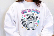 See Ya Soon Funny Raccoon PNG, a Seasonal Illustration by Designking (Thumbnail 2 of 4)