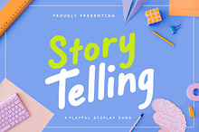 Story Telling Fun Advertisement Font