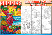 100 Hello Summer Coloring Pages, a Brochure Template by Design Station (Thumbnail 1 of 4)