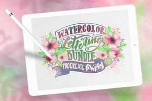 Watercolor Lettering Kit