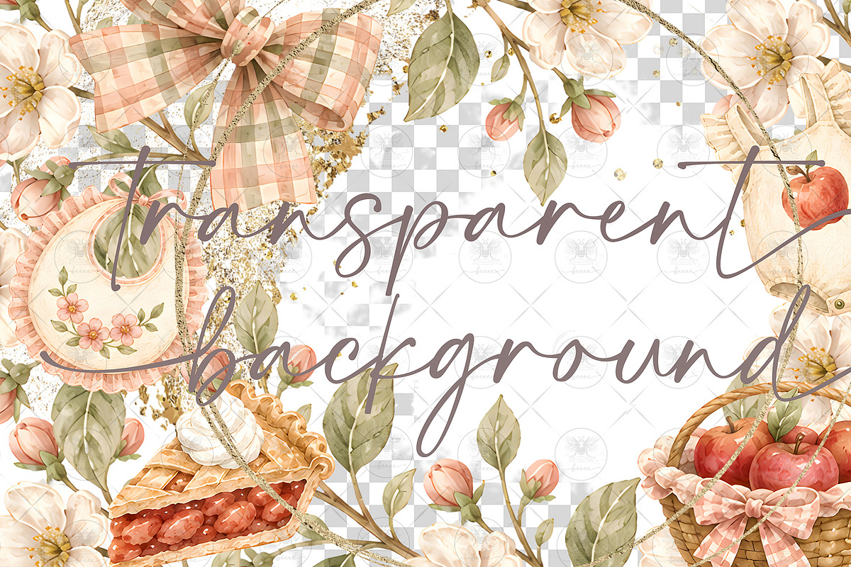 Little Pie Baby Autum Clipart, a Decorative Illustration by BigCakeBee (Photo 2 of 4)