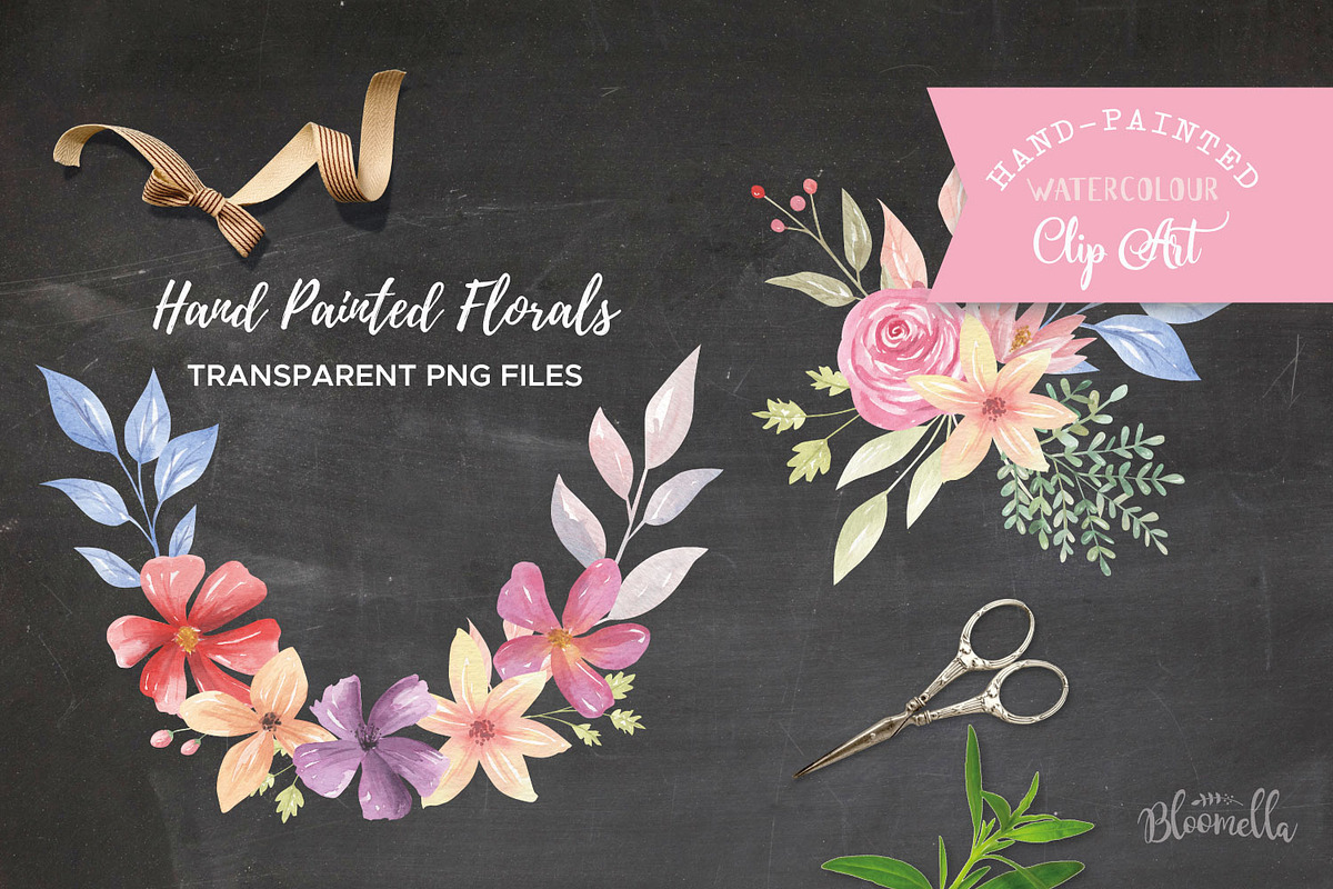 Wedding Bouquet Clipart Flowers, an Illustration by Bloomella (Photo 3 of 5)