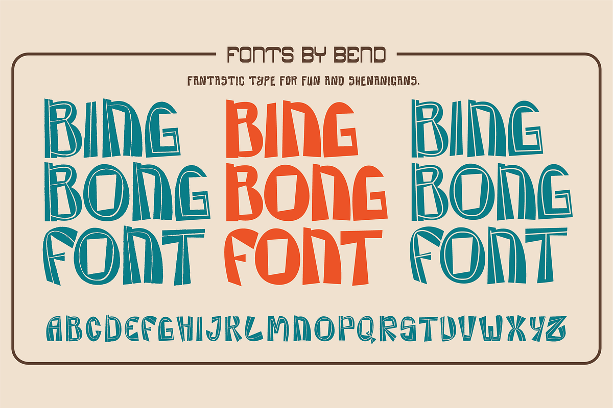 Bing Bong Playful Font, a Handwritten Font by Bend Industries (Photo 1 of 4)