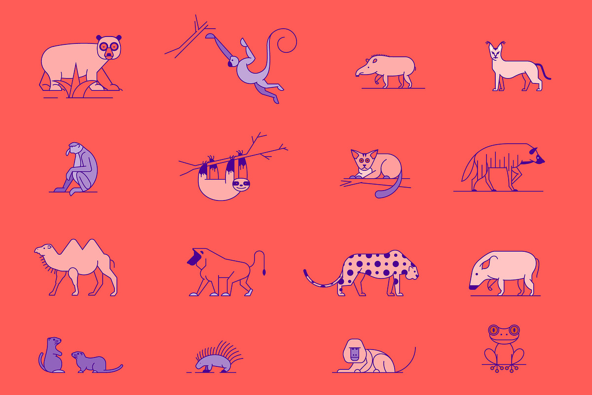 Minimal Animal Icons, a Branding & Logo Template by Kursat Unsal (Photo 8 of 16)