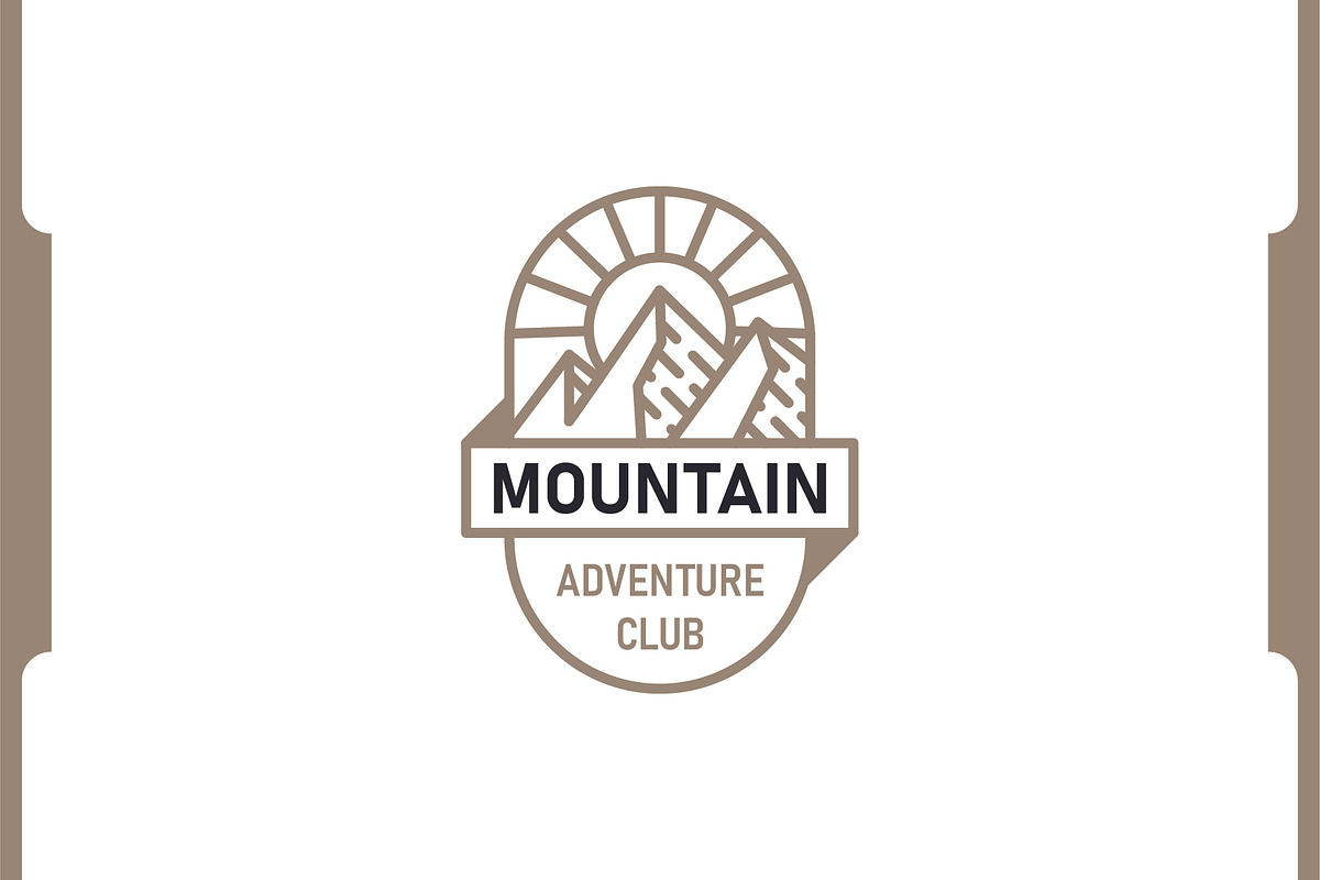 Mountain Badge Logo design, a Branding & Logo Template by Agung_cs (Photo 1 of 3)