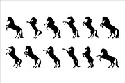 Horses Rearing Up, an Animal Illustration by Naurider (Thumbnail 4 of 4)