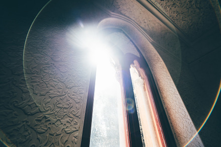 Sunlight through arched window, an Architecture Photo by SkyNext