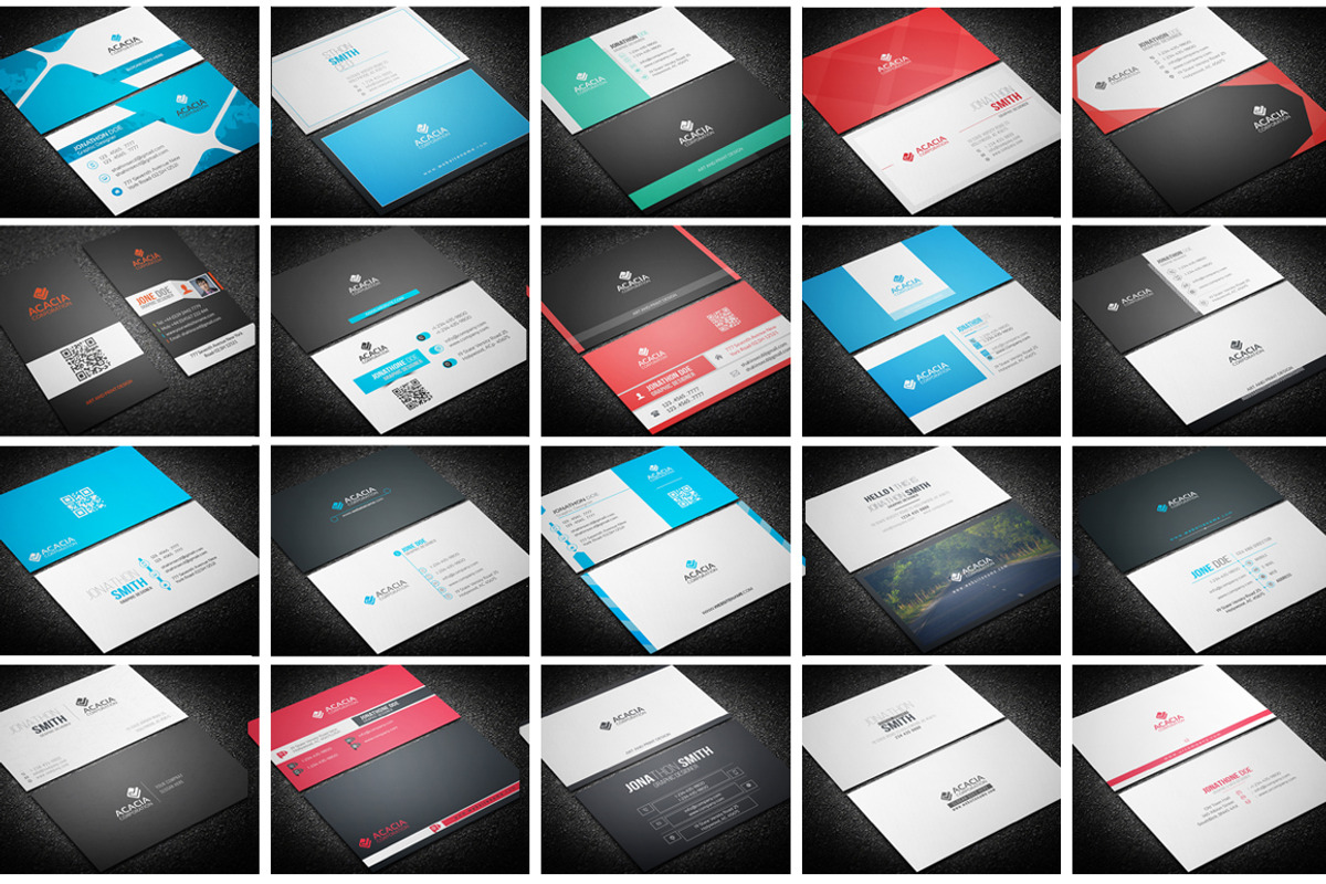 100 BUSINESS CARD (BUNDLE) ONLY $39, a Business Card Template by DesignGhar (Photo 3 of 6)