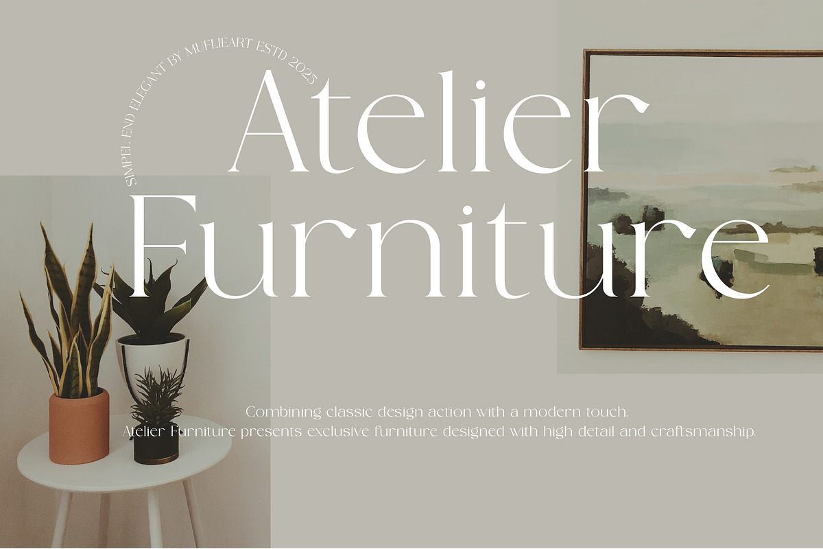 Camenia - Modern And Beauty Serif, a Serif Font by Muflieart (Photo 5 of 9)
