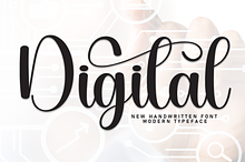 Digital | Script Font