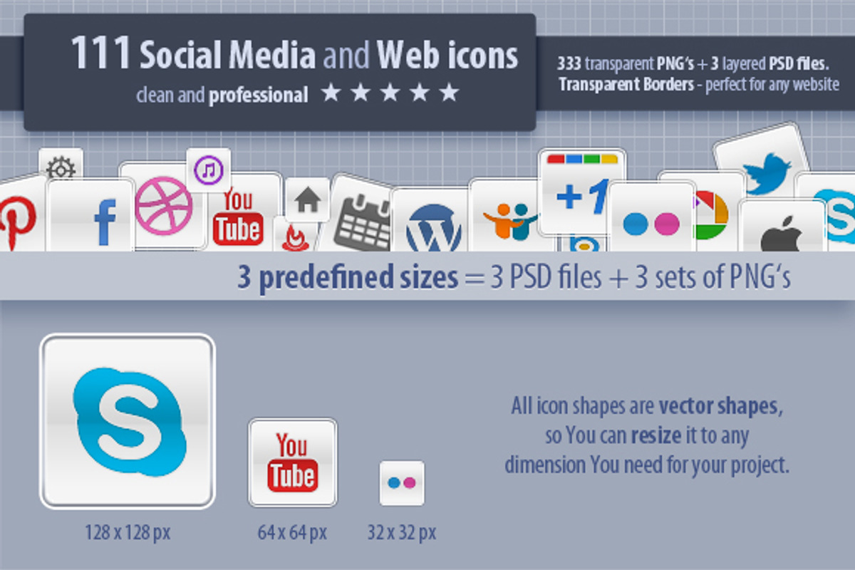 111 Social Media and Web Icons, an Icon by survivor (Photo 1 of 5)
