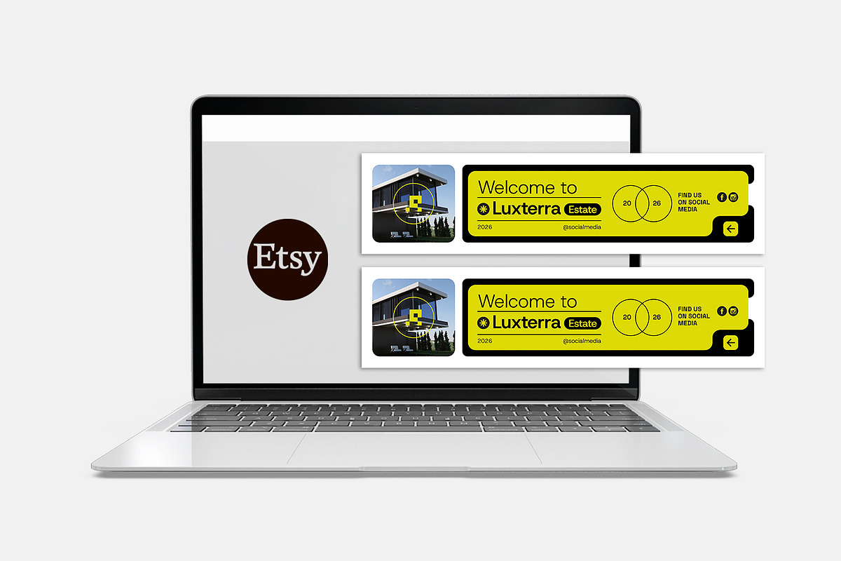 Luxterra Estate - Etsy Banner, a Social Media Template by Esensifiksi.studio (Photo 2 of 3)