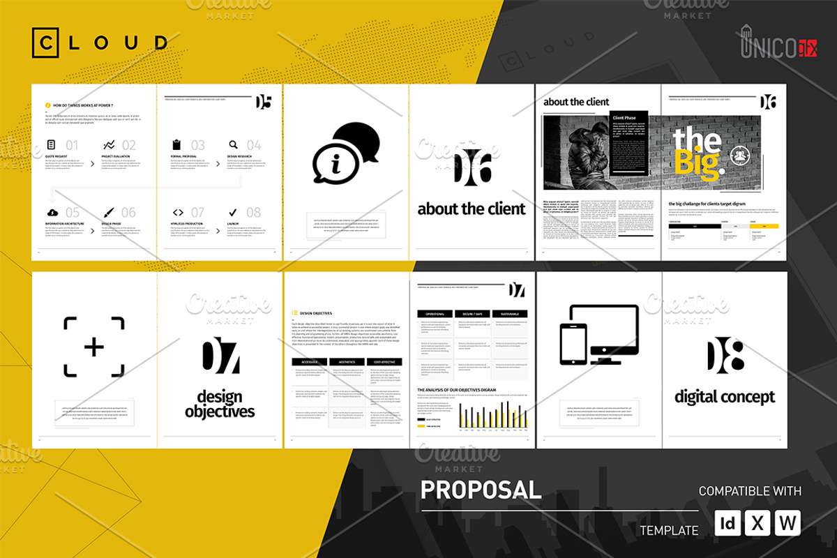 50 Page Full Proposal A4 / US Letter, a Stationery Template by Mastergfx (Photo 7 of 38)