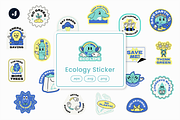 Ecology Sticker Illustration, an Object Graphic by Jump Studio (Thumbnail 1 of 4)