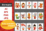 Chinese New Year Zodiac Characters, an Animal Illustration by Ksenya Savva (Thumbnail 5 of 6)