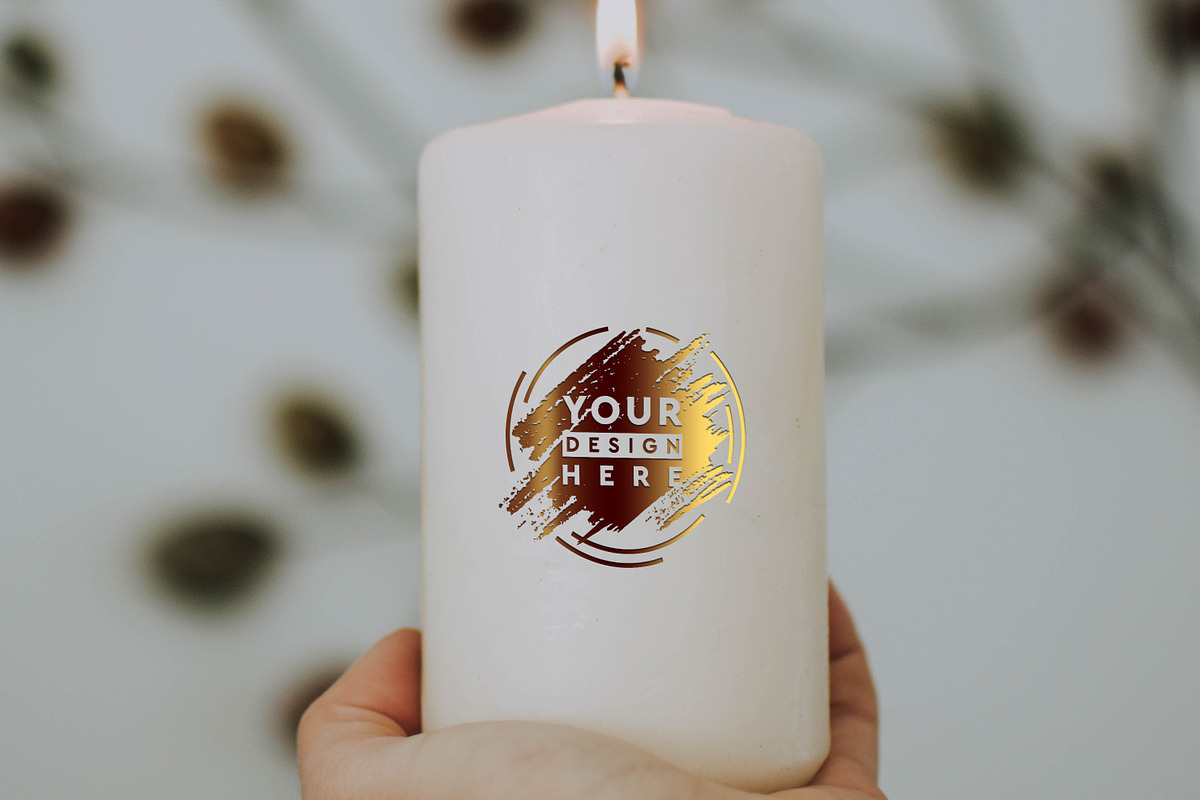 Candle Mock-up #06, a Product Mockup by Mila