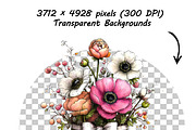 Whimsical Spring Flowers ClipartS, a Graphic by one-touch (Thumbnail 18 of 18)