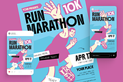 Marathon Run Flyer Set, a Flyer Template by Annora Studio (Thumbnail 2 of 6)