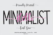 Hello Minimalist | Font Duo, a Script Font by Scratchones (Thumbnail 1 of 8)