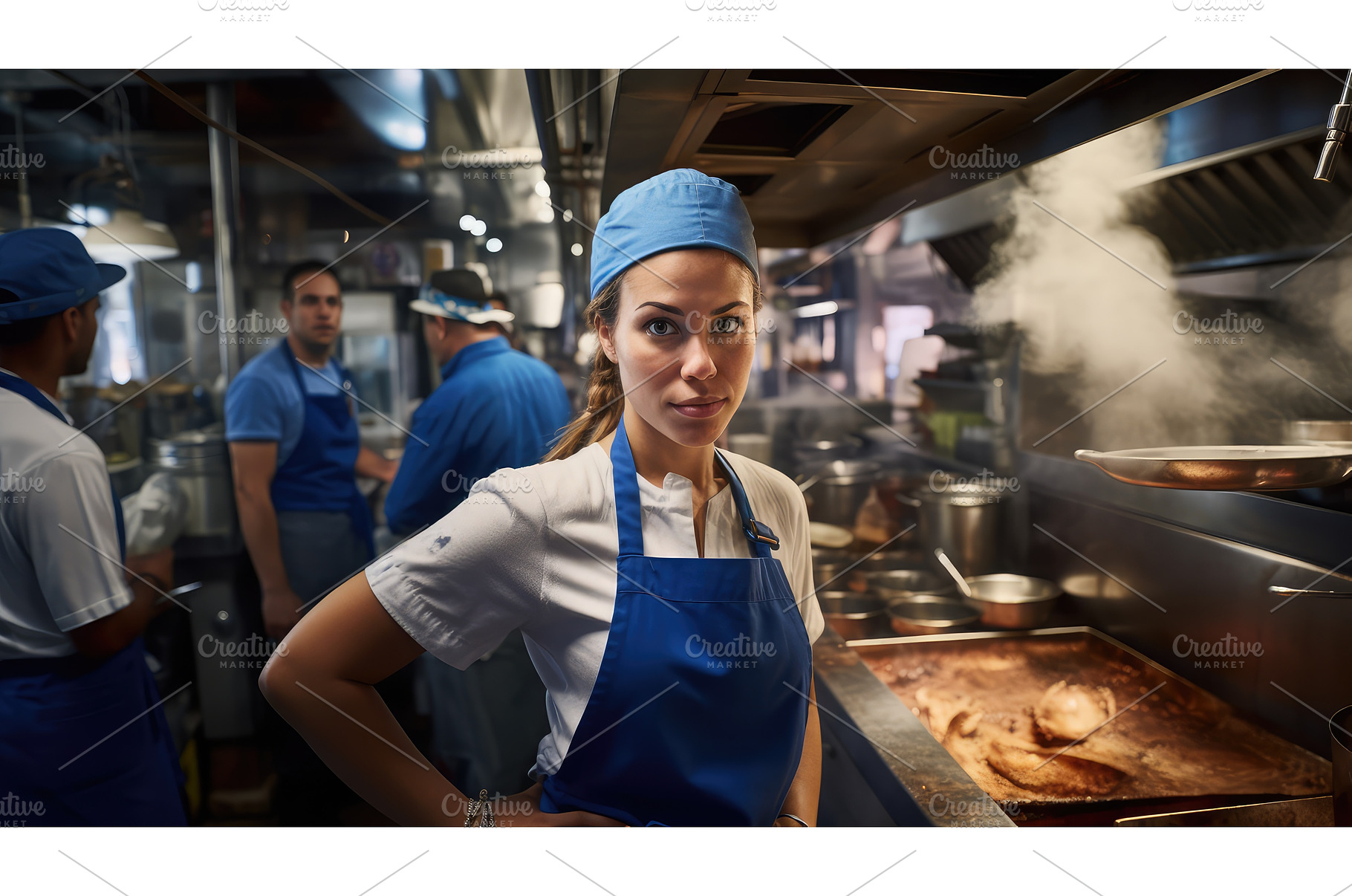 restaurant labor day blue ai, a Food & Drink Photo by pikepicture