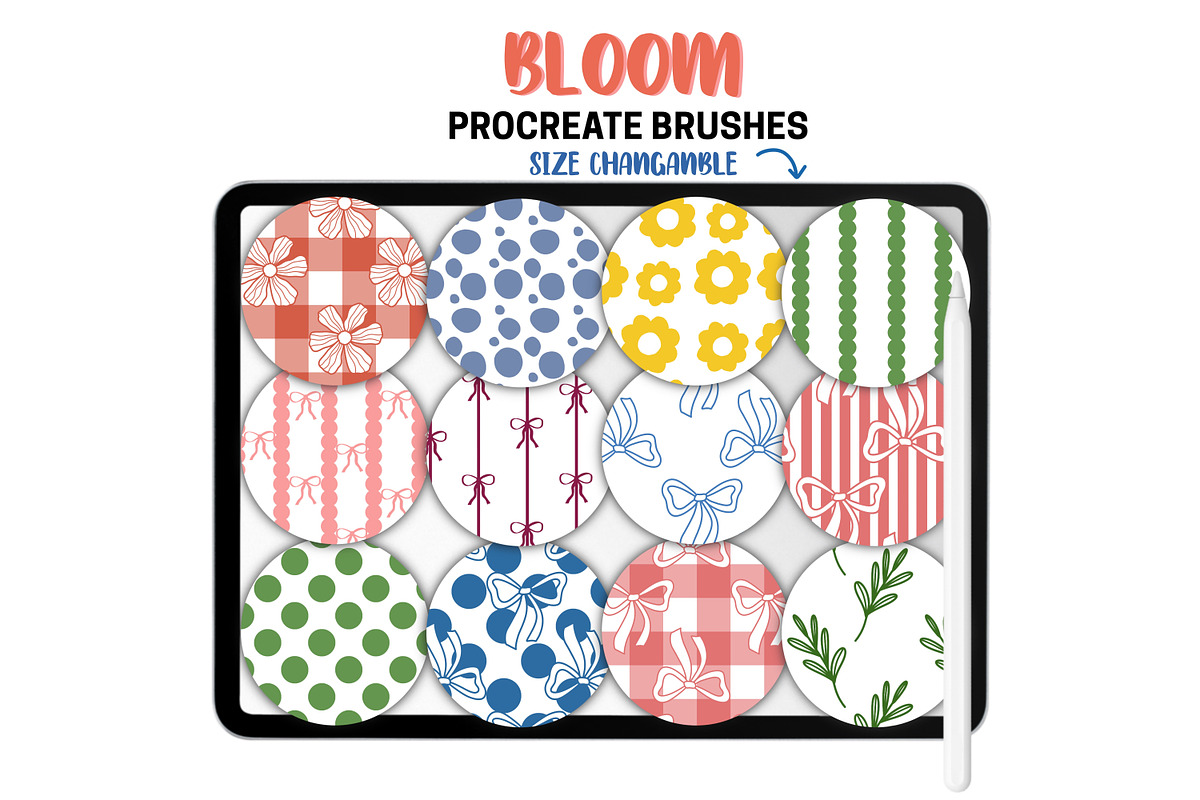 Bloom Procreate Pattern Brushes, a Brushes & More by Brush Lab (Photo 7 of 8)