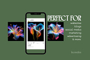 16 Lily Luminograms Wallpapers, a Wallpaper Graphic by Incomelion (Thumbnail 3 of 6)