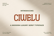 Ciwelu | A Sophisticated Serif, a Serif Font by Astuti Studio (Thumbnail 2 of 25)