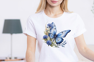 Cute Blue Butterfly Icarus