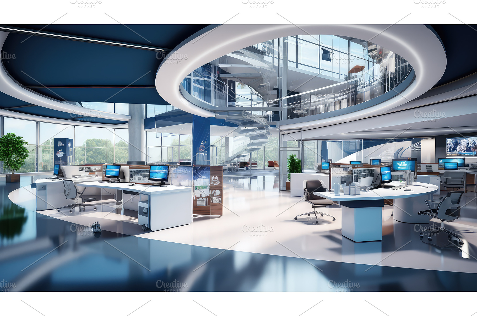 equipment modern corporate office ai, a Technology Photo by pikepicture
