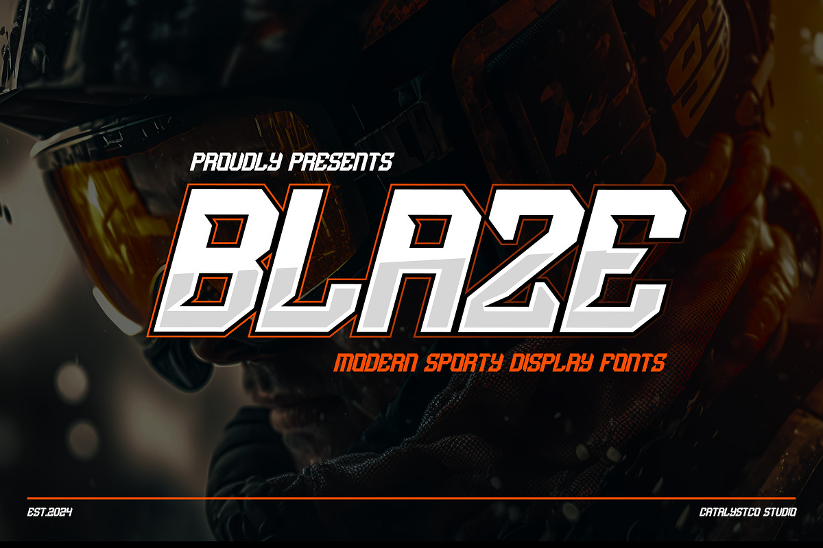 Blazze Modern Sport Display, a Sans Serif Font by Catalystco Studio (Photo 1 of 7)