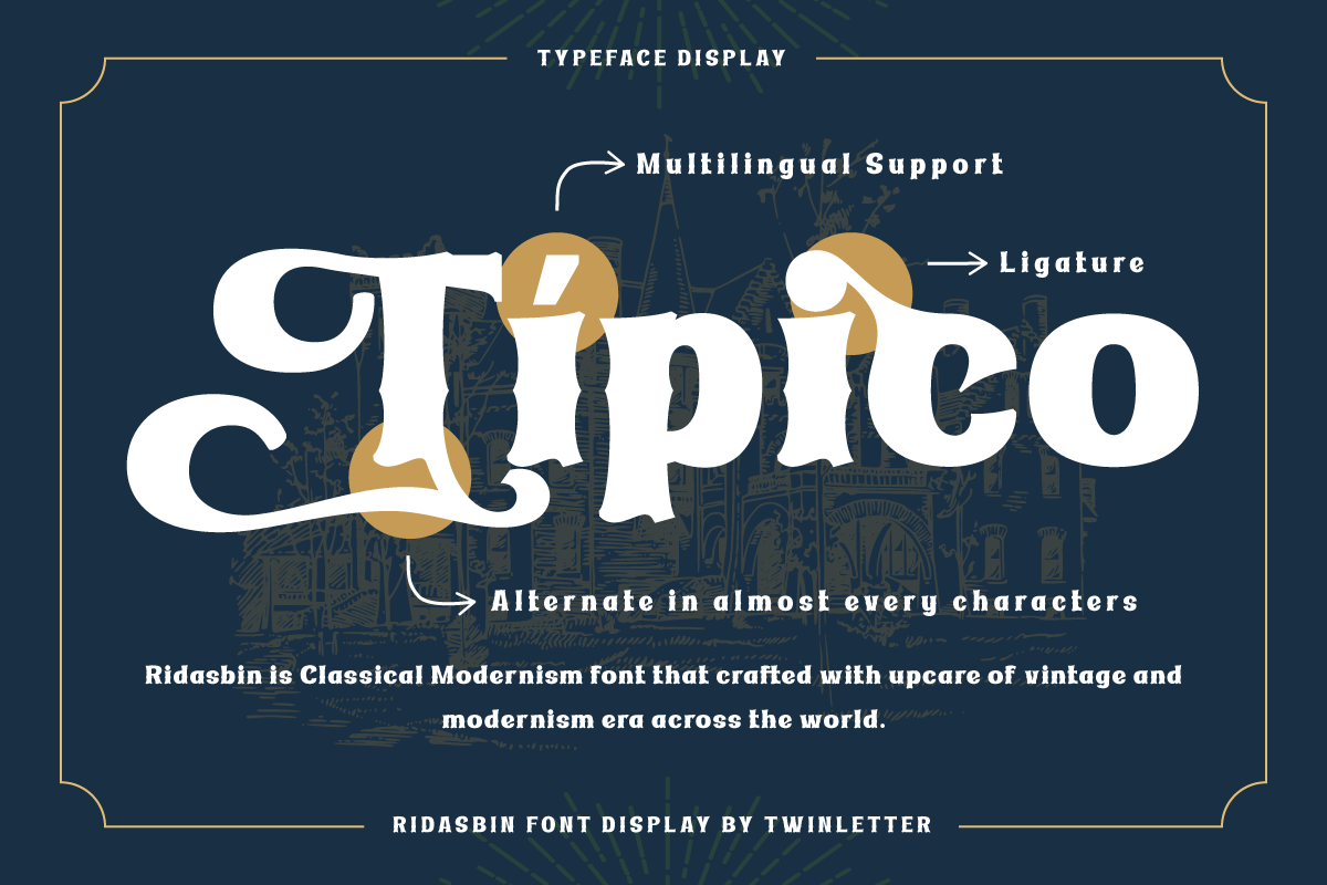 Ridasbin | Serif Classic Modernism, a Serif Font by twinstd (Photo 2 of 13)