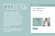 Canva Email Signature Bundle, an Email Template by SunshineStudioBoutique (Thumbnail 2 of 9)