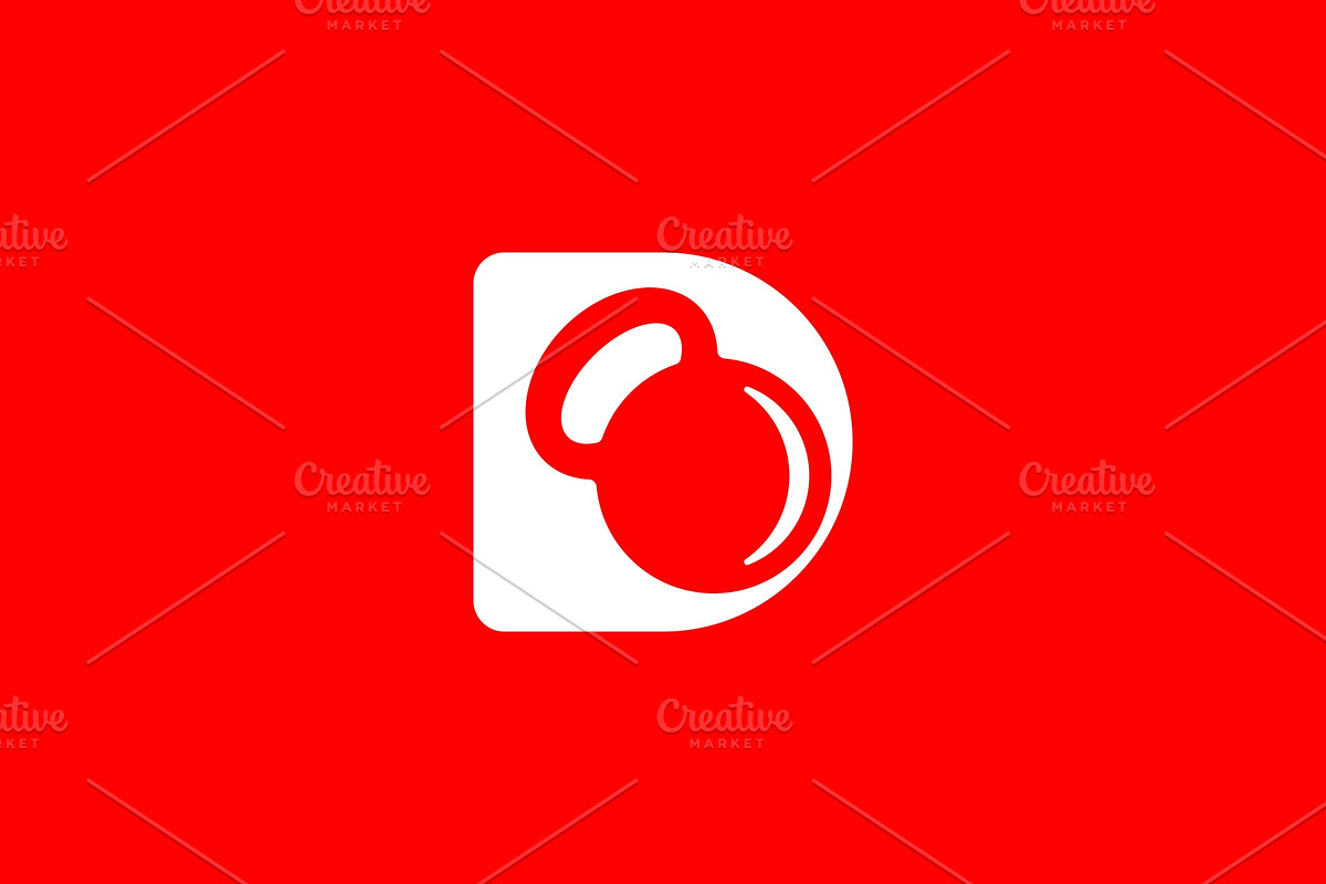 Kettlebell D Letter Logo Template, a Branding & Logo Template by MenkType Studio (Photo 4 of 4)