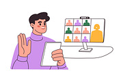 Students learn, study. Education set, an Education Illustration by Good Studio (Thumbnail 8 of 17)