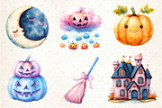 Pastel Halloween Clipart, an Illustration by Dream Creation (Thumbnail 2 of 7)