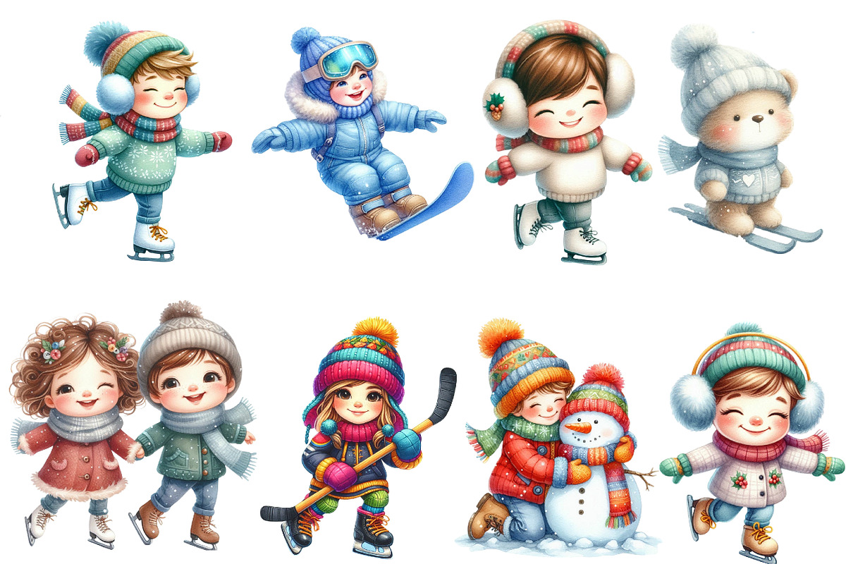 Winter Sports Clipart, an Illustration by Designworld (Photo 2 of 4)