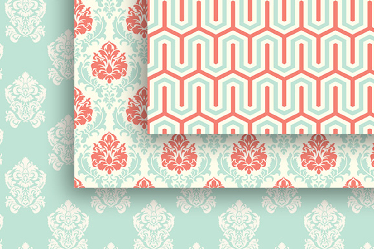 18 Versailles style papers + frames, a Pattern Graphic by CLIPART GARDEN (Photo 3 of 5)