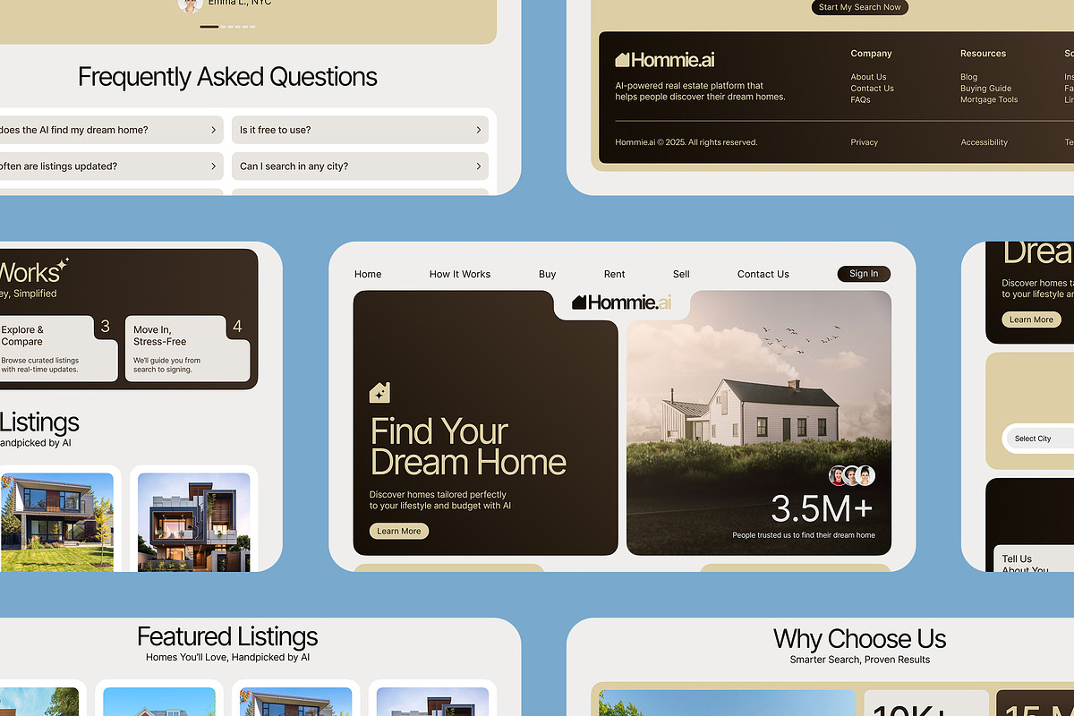 AI Real Estate Figma Landing Page