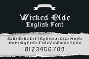 Wicked Olde English Font, a Font by Fontastic Ventures (Thumbnail 1 of 5)